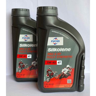 2 Chai Nhớt Fuchs Sikolense 5W40 Nhập Khẩu Cho Xe Số Và Côn Tay Cao Cấp