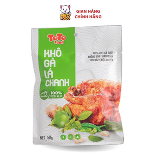 Khô gà lá chanh toto food 50 gram