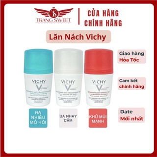 Lăn khử mùi vichy - deodorant anti-transpirant 48h 50ml