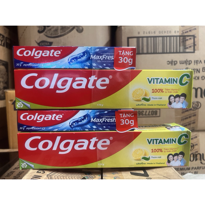 Kem đánh răng Colgate Vitamin C chắc ráng thơm miệng