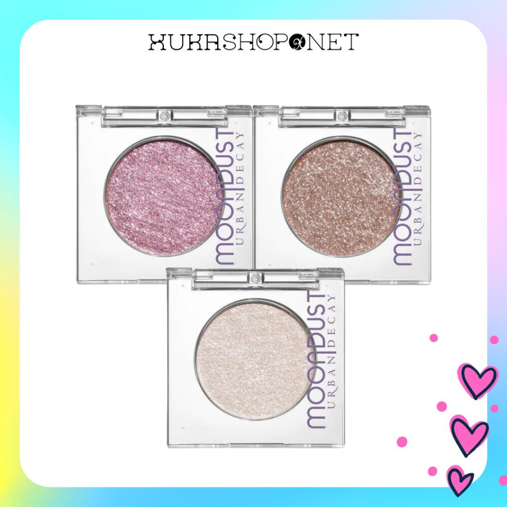 Nhũ mắt Urban Decay Moondust Eyeshadow 1 ô vuông lung linh, nhỏ gọn dễ sử dụng 1.8g