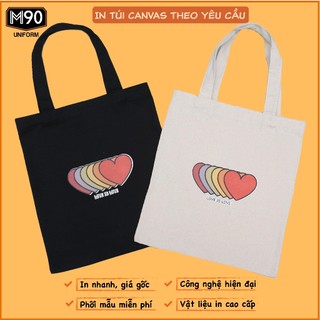 Túi Tote in theo yêu cầu in túi canvas