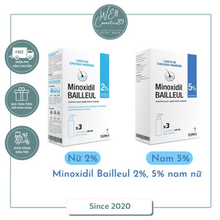 Xịt mọc tóc minoxidil bailleul 2%, 5% nam nữ - ngăn rụng tóc, kích thích mọc tóc nhập khẩu pháp