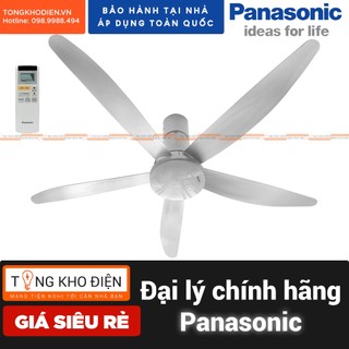 Quạt trần 5 cánh có điều khiển Panasonic F-60UFN - Có đèn LED 4 màu ánh sáng