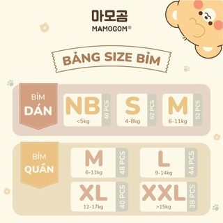 [MUA 4 TẶNG 1] Combo 4 bỉm MAMOGOM PREMIUM(MẪU MỚI)