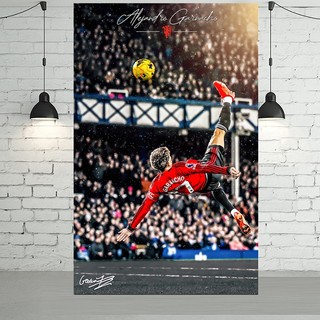 (size 60cm)decal dán tường chống thấm cầu thủ pogba rooney de gea của MU
