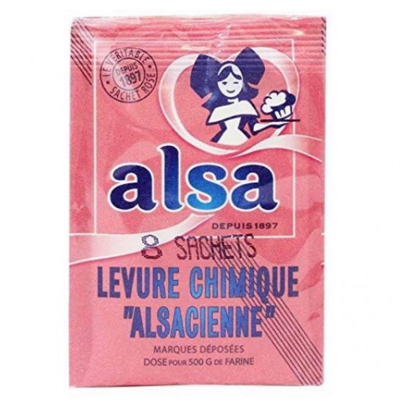 Bột nở/baking powder Alsa Pháp 11gr
