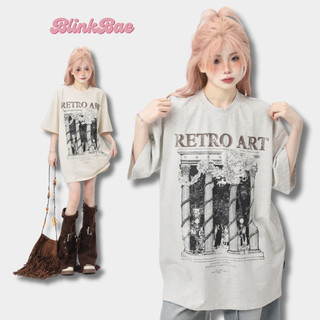 Áo thun T-shirt Local Brand BlinkBae RETRO In Họa Tiết Chữ Chất Liệu Cotton Cao Cấp Thời Thượng Sành Điệu Hot Trend 2024