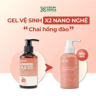 Dung Dịch Vệ Sinh Phụ Nữ Gel X2 Nano Nghệ Đào Cỏ Cây Hoa Lá