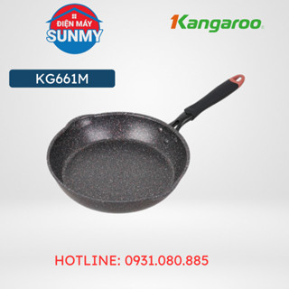 Chảo nhôm chống dính vân đá đáy từ 26 cm Kangaroo KG661M