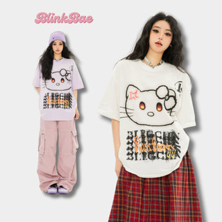 Áo thun T-shirt Local Brand BlinkBae In Họa Tiết Mèo Cao Cấp Đáng Yêu Chất Liệu Co Dãn Hot Trend 2024
