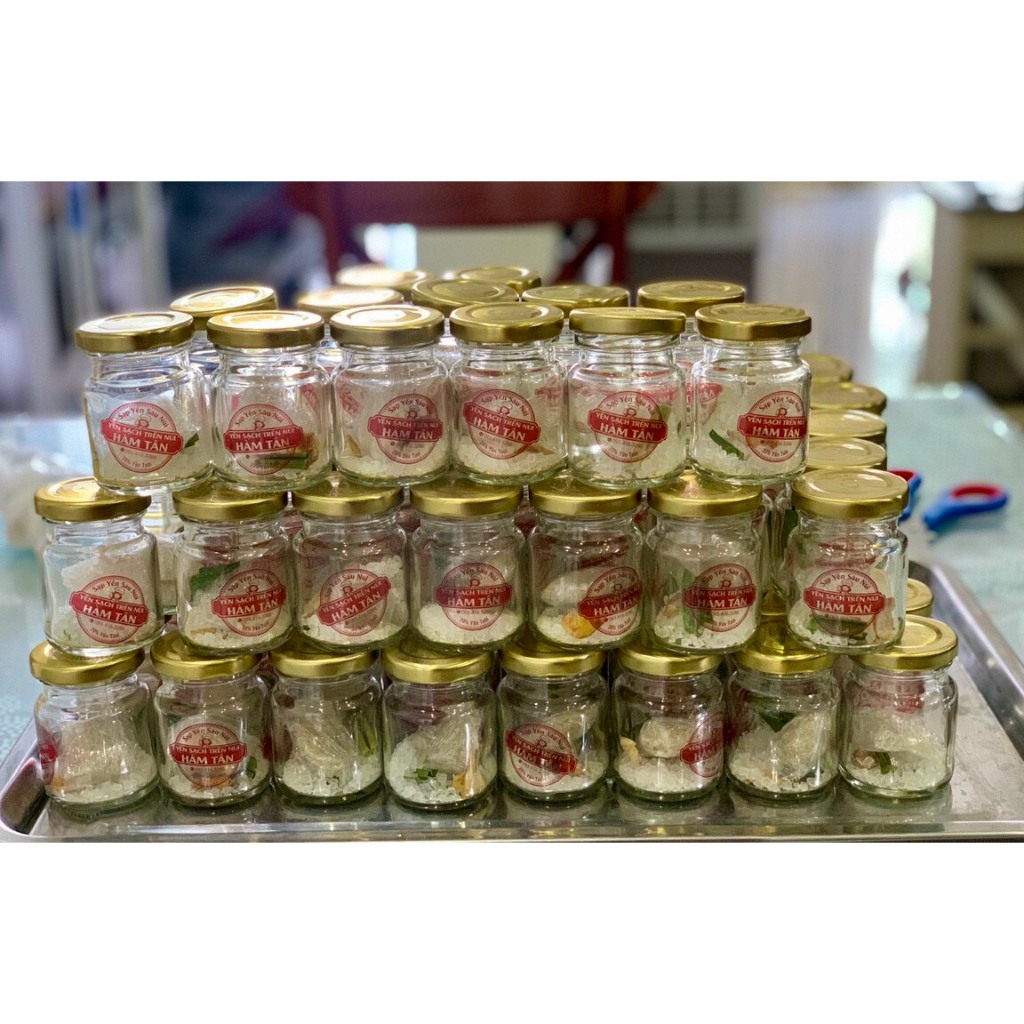 Hũ đựng yến chưng 70ml lọ thủy tinh nắp thiếc vặn làm sữa chua bánh flan pudding