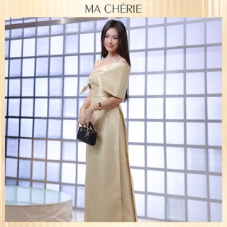 Set Áo Dài Nữ MA CHÉRIE Kristen Dáng Ôm Chất Liệu Tapta Nhũ Xước - MCTA23WSBE - MCBP23WSBE