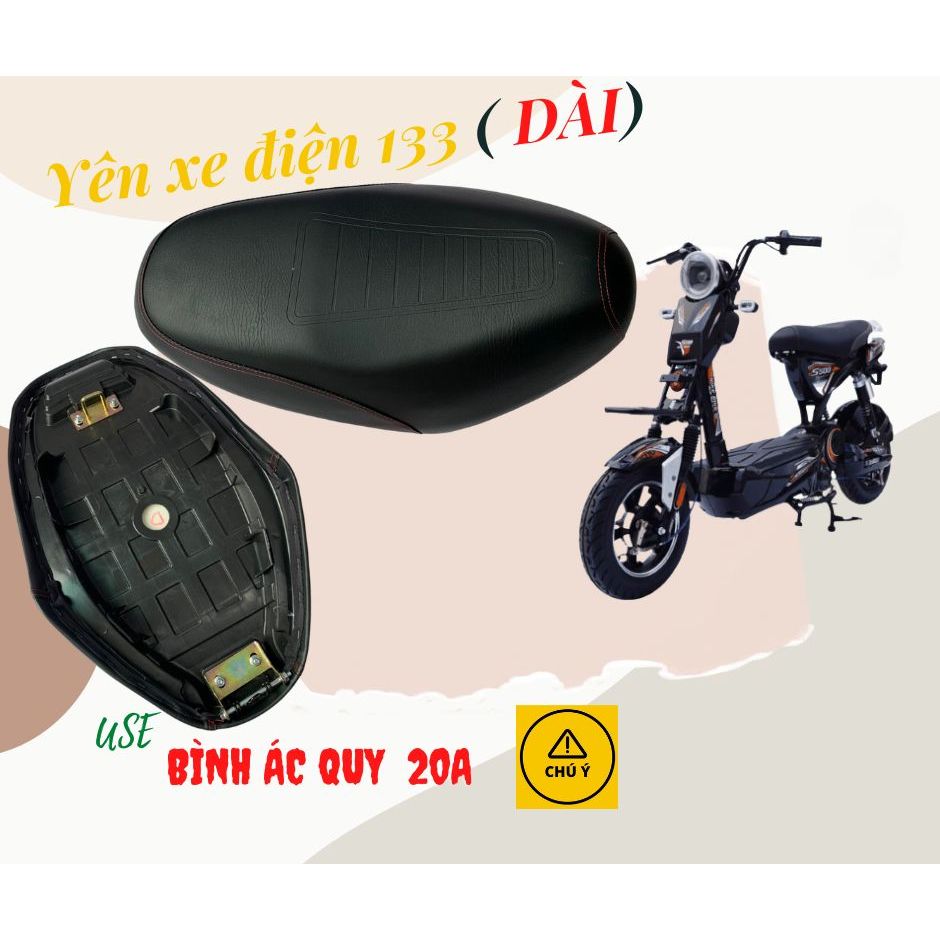 Yên xe điện M133, M133 Plus  Hàng xịn ( mã yên dài)