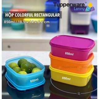 Bộ hộp bảo quản thực phẩm Colorful Rectangular