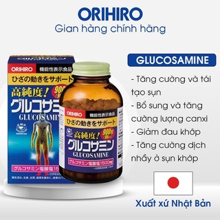Viên uống bổ sung Glucosamine ORIHIRO Nhật Bản giảm đau xương khớp 360 - 900 - 950 Viên