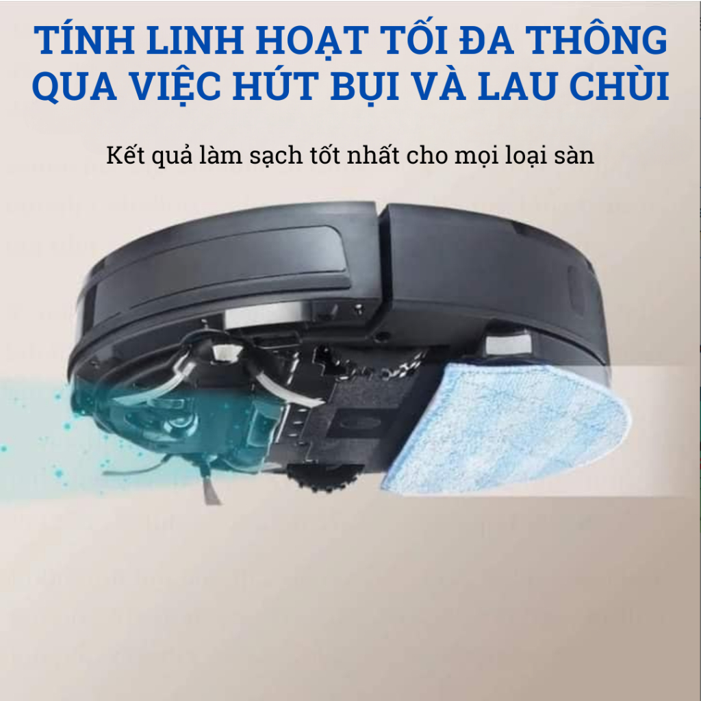 Robot hút bụi lau nhà Medion MD11889 S05 SW model 2023 nội địa Đức, Robot hút bụi thông minh GermanySnT 340078