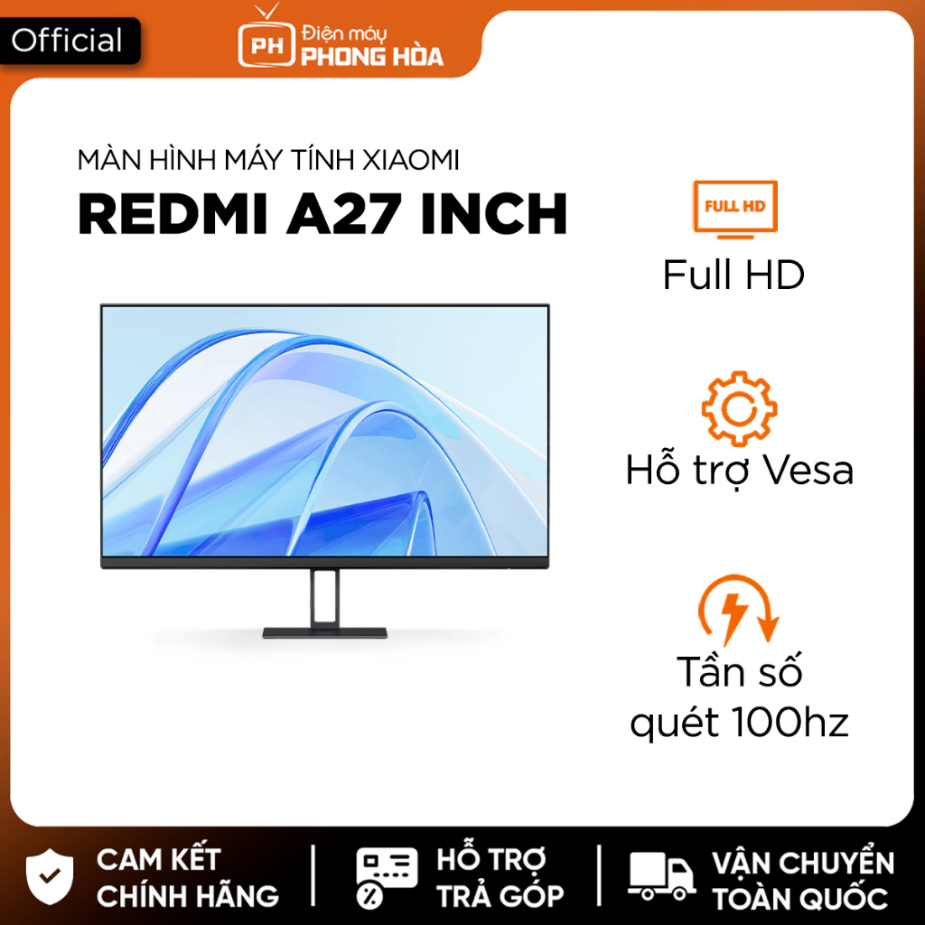 Màn hình máy tính Xiaomi Redmi 22inhc, 23,8 inch, 27 inch Full HD, 2K, Vesa 100hz, 165Hz | BigBuy360 - bigbuy360.vn