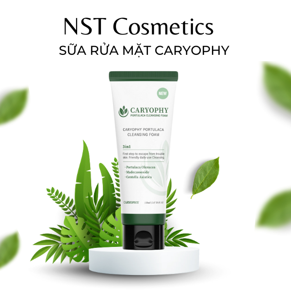 Sữa rửa mặt Caryophy Portulaca Cleansing Foam 150ml