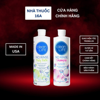 Dầu gội khô norinse & sữa tắm khô norinse - no rinse shampoo & body wash - cho phụ nữ sau sinh, người sau mổ, người già
