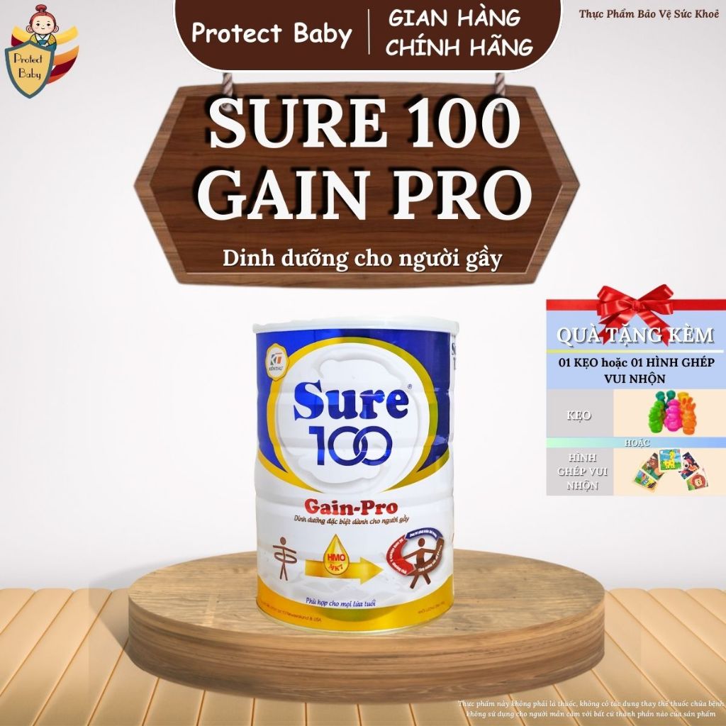 Sữa Sure 100 Gain Pro 900g