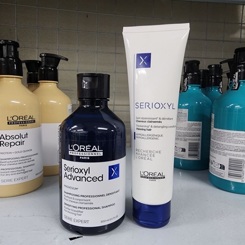 DẦU GỘI XẢ L'OREAL SERIOXYL HỖ TRỢ MỌC TÓC 300ML - 150ML