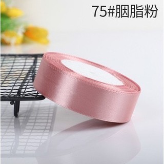 Cuộn duy băng vải lụa satin ( duy băng trơn)  khổ 1cm, 2cm....