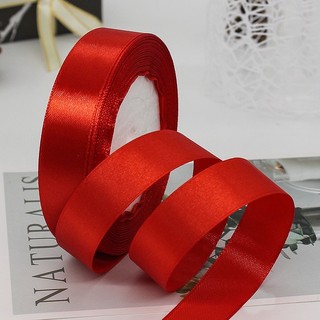 Cuộn duy băng vải lụa satin ( duy băng trơn)  khổ 1cm, 2cm....