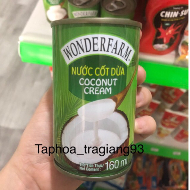 Nước Cốt Dừa Wonderfarm 160ml,400ml