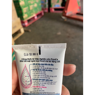 Sữa rửa mặt ponds trắng sáng 100g