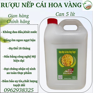 R.ƯỢU NẾP CÁI HOA VÀNG (can 5 lít)-R.ƯỢU CỔ TRUYỀN VIAGRI