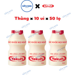 Sữa Chua Uống Lên Men Yakult - Thùng x 10 vỉ x 50 lọ 65ml
