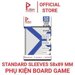 Phụ kiện sleeves cao cấp bọc thẻ bài board game, card bo góc, sưu tầm Kpop chính hãng PLAYPLUS 58x89mm dày 60 microns