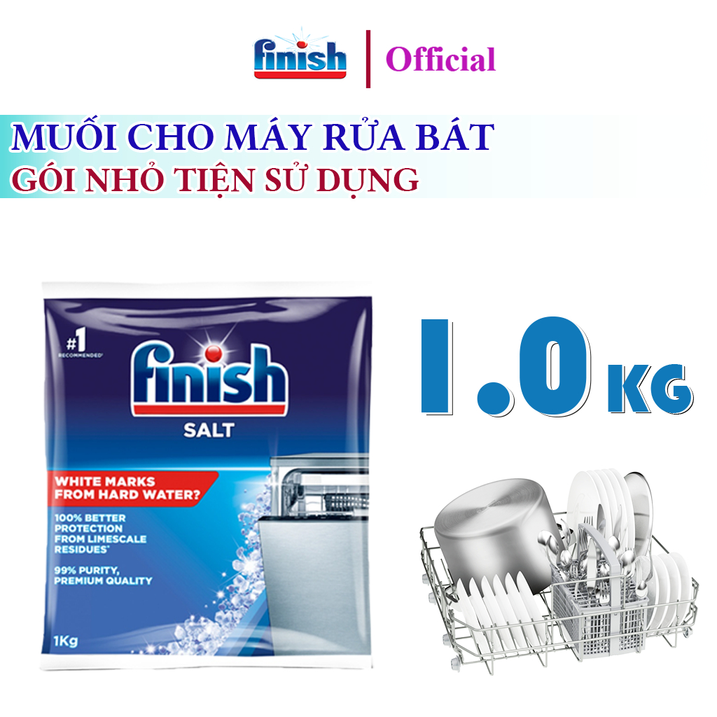 Muối rửa chén bát Finish nhập khẩu chính hãng