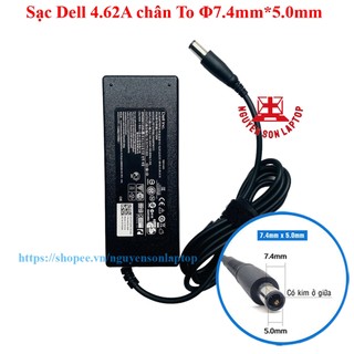 Sạc Laptop Dell 19.5V - 4.62A chân kim to Φ7.4 *5.0mm, adapter laptop dell (FREE SHIP ĐƠN TỪ 50K)