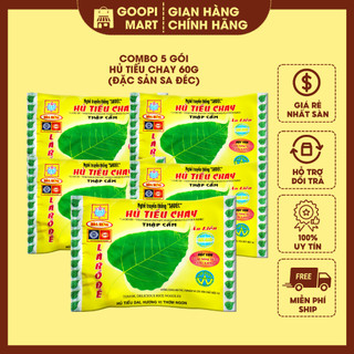 Combo 5 gói hủ tiếu chay sa đéc - gói 60g