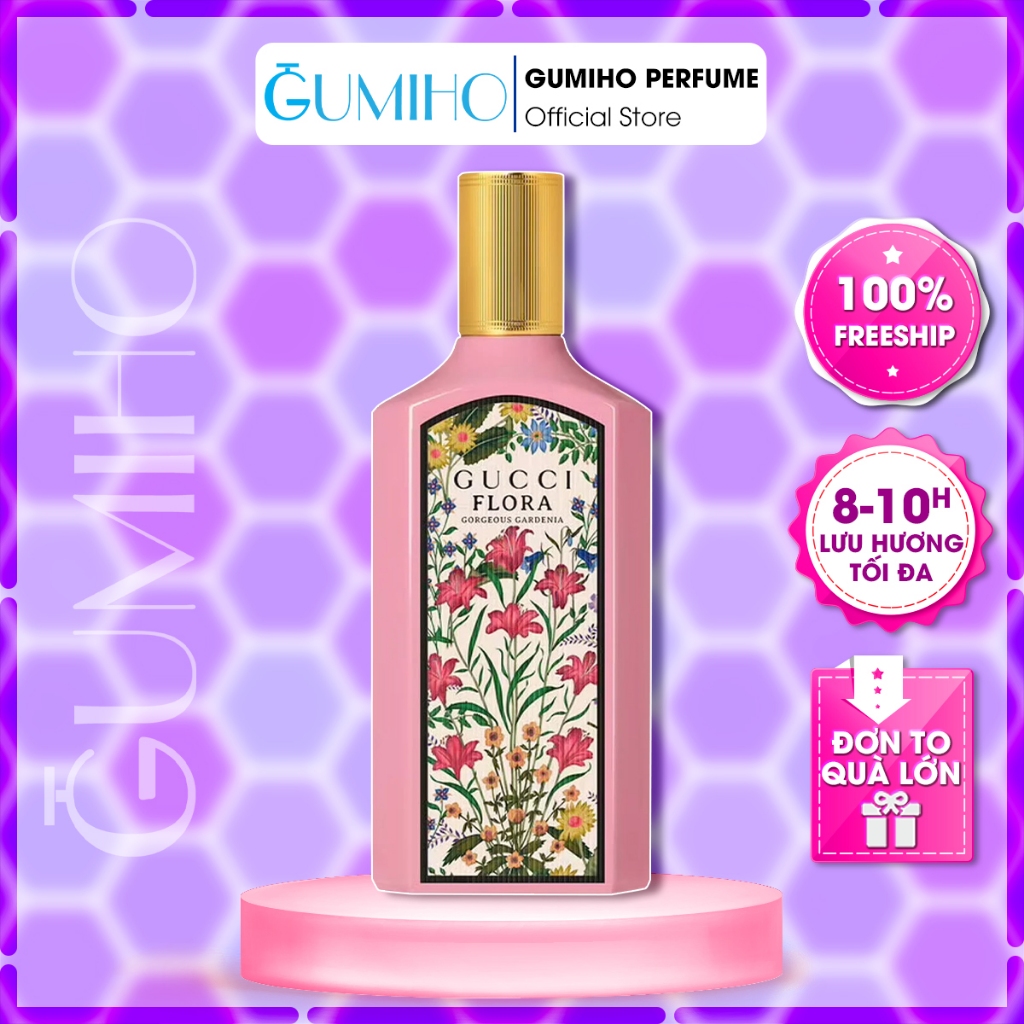 Nước Hoa Nữ Bloom Hồng Đỏ Tím, Flora 2012 , Flora Jasmine Vườn Hoa Thơm Ngát - Gumiho Perfumes