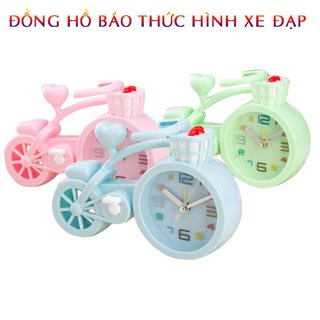 Đồng Hồ Báo Thức Hình Xe Đạp Nhiều Màu Dễ Thương