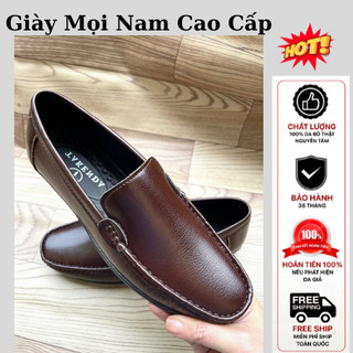 Giày lười nam cao cấp giày mọi tây da bò công sở thời trang hàn quốc
