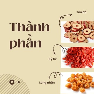 TRÀ THANH LỌC- DƯỠNG TÂM (Long Nhãn, Kỷ Tử, Táo Đỏ)