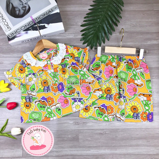 Đồ bộ tole/lanh lửng bé gái, đồ tole bé gái shop thỏ baby kids