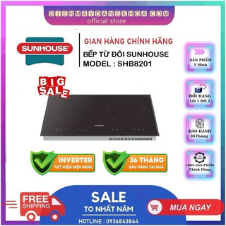 Bếp từ đôi sunhouse shb8201