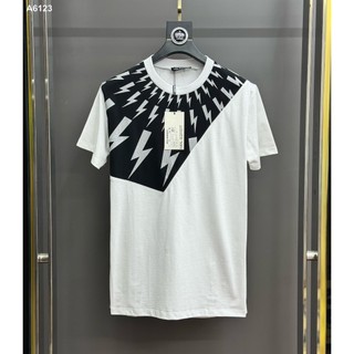 [ Hàng Chuẩn ] Áo phông T-shirt Neil Barret họa tiết tia sét dát nhũ kim tuyến LA on web