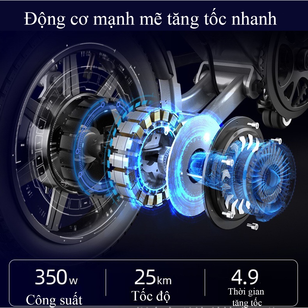 Xe đạp điện gấp gọn 14inch | BigBuy360 - bigbuy360.vn