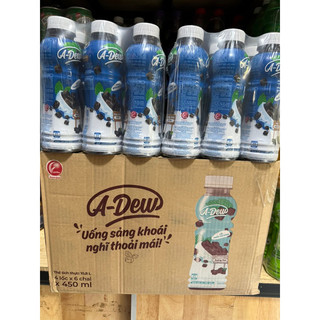 Conbo 6chai nước sương sáo A Dew uống sảng khoái chai 450ml