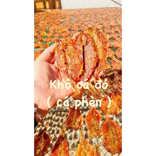 Khô Cá Đỏ vị mặn ngọt thịt thơm ngon, loại 1 chiên giòn hoặc nướng đều ngon lai rai