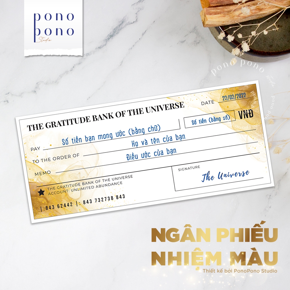 Tấm Séc Nhiệm Màu | Ngân Phiếu Diệu Kỳ thực hành 28 ngày hành trình phép màu