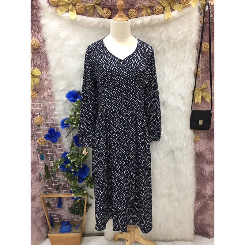 Đầm Maxi Cổ V 2 hand Nhật - Size S M