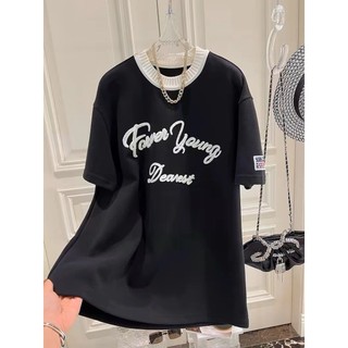 Áo phông FOREVER YOUNG phối cổ chun siêu chất