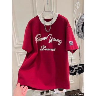 Áo phông FOREVER YOUNG phối cổ chun siêu chất